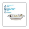 Dixie Pathways Heavyweight Paper Bowls, 20 oz, White/Green/Burgundy, 125/Pack