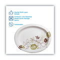 Dixie Pathways Heavyweight Oval Platters, 8.5 x 11, Green/Burgundy, 125/Pack