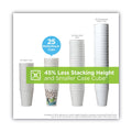Dixie PerfecTouch Paper Hot Cups and Lids Combo, 12 oz, Multicolor, 50 Cups/Lids/Pack, 6/Packs/Carton