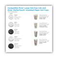 Dixie Dome Drink-Thru Lids, Fits 10 oz to 20 oz Dixie Paper Hot Cups, White, 100/Pack
