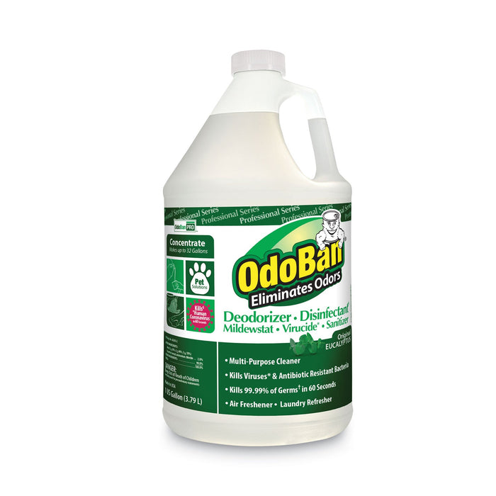 OdoBan Concentrated Odor Eliminator and Disinfectant, Eucalyptus, 1 gal Bottle