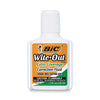 BIC Wite-Out Extra Coverage Correction Fluid, 20 mL Bottle, White, Dozen