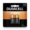Duracell Specialty High-Power Lithium Battery, 123, 3 V, 2/Pack