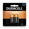 Duracell Specialty High-Power Lithium Battery, 123, 3 V, 2/Pack