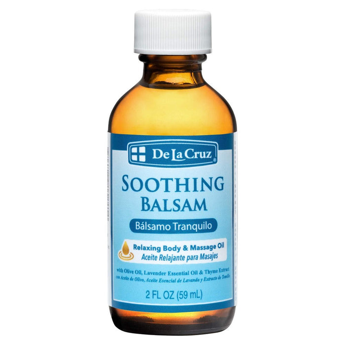 De La Cruz Soothing Balsam Massage Oil, No Preservatives Or Artificial Colors, Made In USA 2 FL. OZ by Pasteur Pharmacy