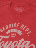 Toyota Service Department Premium Parts T-Shirt - Heather Red by Tee Luv