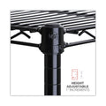 Alera NSF Certified 6-Shelf Wire Shelving Kit, 48w x 18d x 72h, Black