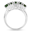 3.25 Carat Genuine Chrome Diopside .925 Sterling Silver Ring by Bids.com