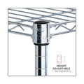 Alera NSF Certified 6-Shelf Wire Shelving Kit, 48w x 18d x 72h, Silver
