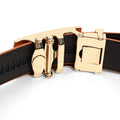 Mens Genuine Leather Sliding Buckle Belt by Boutique 23