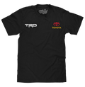 Toyota Racing Development TRD Front and Back Print T-Shirt - Black by Tee Luv