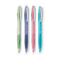 BIC GLIDE Ballpoint Pen, Retractable, Medium 1 mm, Assorted Ink and Barrel Colors, 4/Pack