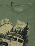 Toyota Land Cruiser Vintage Graphic T-Shirt - Canyon Green Heather by Tee Luv