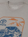 Retro Toyota Land Cruiser Climb Higher T-Shirt - Light Gray by Tee Luv