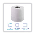 Boardwalk 2-Ply Toilet Tissue, Septic Safe, White, 156.25 ft Roll Length, 500 Sheets/Roll, 96 Rolls/Carton