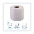 Boardwalk 2-Ply Toilet Tissue, Septic Safe, White, 400 Sheets/Roll, 96 Rolls/Carton