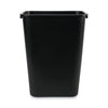 Boardwalk Soft-Sided Wastebasket, 41 qt, Plastic, Black