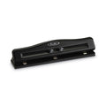 Swingline 11-Sheet Commercial Adjustable Desktop Two- to Three-Hole Punch, 9/32" Holes, Black