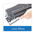 Swingline 11-Sheet Commercial Adjustable Desktop Two- to Three-Hole Punch, 9/32" Holes, Black