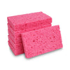 Boardwalk Small Cellulose Sponge, 3.6 x 6.5, 0.9" Thick, Pink, 2/Pack, 24 Packs/Carton