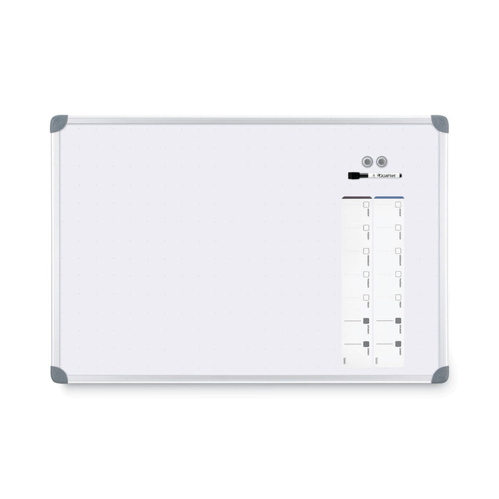 Quartet Euro-Style Magnetic Dry-Erase Aluminum Frame Boards, 36 x 24, Aluminum Frame