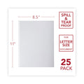 GBC ProClick Pre-Punched Presentation Covers, Clear Lined, 11 x 8.5, Punched, 25/Pack