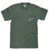 Coors Banquet Beer Rodeo Horse Front Pocket Tee T-Shirt - Cypress Green