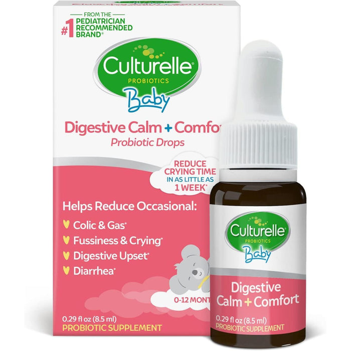 Culturelle Probiotics, Baby, Calm + Comfort, Probiotic + Chamomile Drops, 0-12 Months, .29 Fl Oz (8.5 Ml) by Pasteur Pharmacy