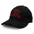 Toyota Oval Car Emblem Baseball Cap - Black by Tee Luv