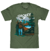 Smokey Bear Only You Can Prevent Wildfires Retro Graphic T-Shirt - Canyon Green