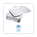 Boardwalk Aluminum Steam Table Pan Lids, Fits Full-Size Pan, Deep,12.88 x 20.81 x 0.63, 50/Carton