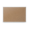 Mead Cork Bulletin Board, 24 x 18, Silver Aluminum Frame