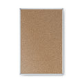 Mead Cork Bulletin Board, 24 x 18, Silver Aluminum Frame