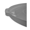 Rubbermaid Round Flat Top Lid, for 55 gal Round BRUTE Containers, 26.75" Diameter, Gray