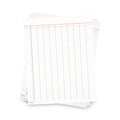TOPS Data Pad with Numbered Column Headings, Data/Lab-Record Format, Wide/Legal Rule, 10 Columns, 8.5 x 11, White, 50 Sheets