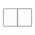 Cambridge Hardbound Notebook with Pocket, 1 Subject, Wide/Legal Rule, Black Cover, 11 x 8.5, 96 Sheets