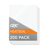 GBC Economy Thermal Laminating Pouches, 3 mil, 9" x 11.5", Gloss Clear, 200/Box