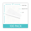 Mead EZAlign Thermal Laminating Pouches, 3 mil, 9" x 11.5", Gloss Clear, 100/Pack