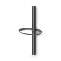 Alba Festival Coat Stand with Umbrella Holder, Five Knobs, 14w x 14d x 73.67h, Black