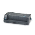 GBC 24-Sheet 3230ST Electric Two- to Three-Hole Adjustable Punch/Stapler, 9/32" Holes, Gray