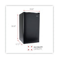 Alera 3.2 Cu. Ft. Refrigerator with Chiller Compartment, Black