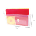 deflecto Unbreakable DocuPocket Wall File, Legal Size, 17.5"  x 3" x 6.5", Clear