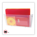 deflecto Unbreakable DocuPocket Wall File, Legal Size, 17.5"  x 3" x 6.5", Clear