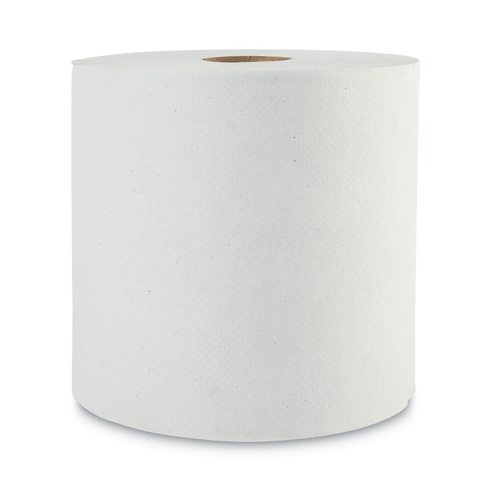 Boardwalk Green Universal Roll Towels, 1-Ply, 8" x 800 ft, Natural White, 6 Rolls/Carton
