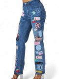 Patchwork Rebel Denim Jeans by The House of Stylez