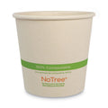 World Centric No Tree Paper Bowls, 24 oz, 4.4" Diameter x 4.5"h, Natural, Sugarcane, 500/Carton