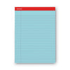 Universal Colored Perforated Ruled Writing Pads, Wide/Legal Rule, 50 Blue 8.5 x 11 Sheets, Dozen