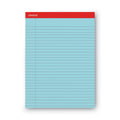 Universal Colored Perforated Ruled Writing Pads, Wide/Legal Rule, 50 Blue 8.5 x 11 Sheets, Dozen