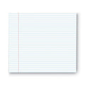 Universal Glue Top Pads, Narrow Rule, 50 White 8.5 x 11 Sheets, Dozen