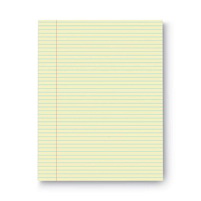 Universal Glue Top Pads, Narrow Rule, 50 Canary-Yellow 8.5 x 11 Sheets, Dozen